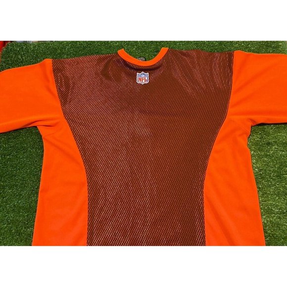 Vintage Cleveland Browns shirt large Nike orange adult 90s Y2K long sleeve - Picture 8 of 11
